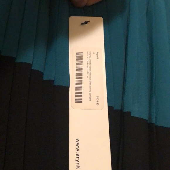 Sheer Pleated Dress with Slip - Picture 2 of 3